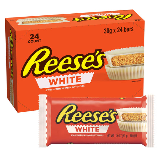 Reeses White Creme Peanut Butter Cups 15 oz 24 Count