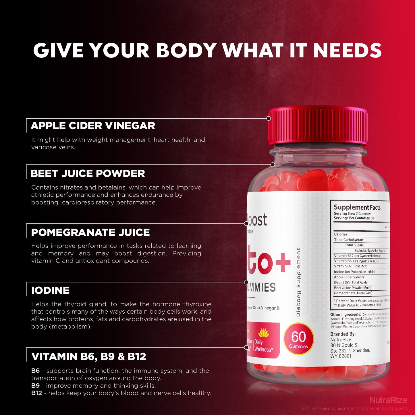 NutraRize X10 Boost Keto + ACV Gummies Advanced Weight Loss, Reviews (60 Gummies)