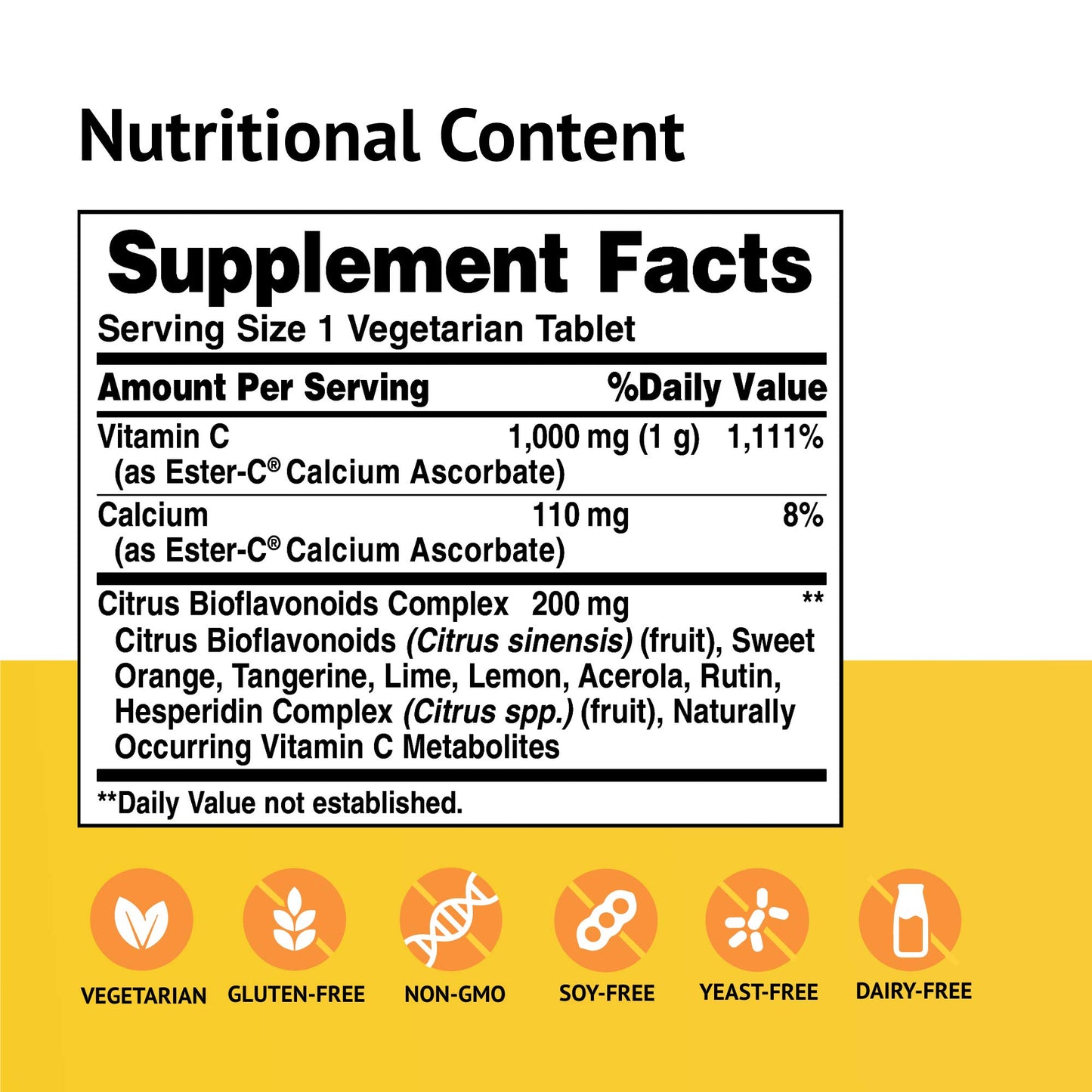 American Health Ester-C with Citrus Bioflavonoids, Tablet, 45 Count