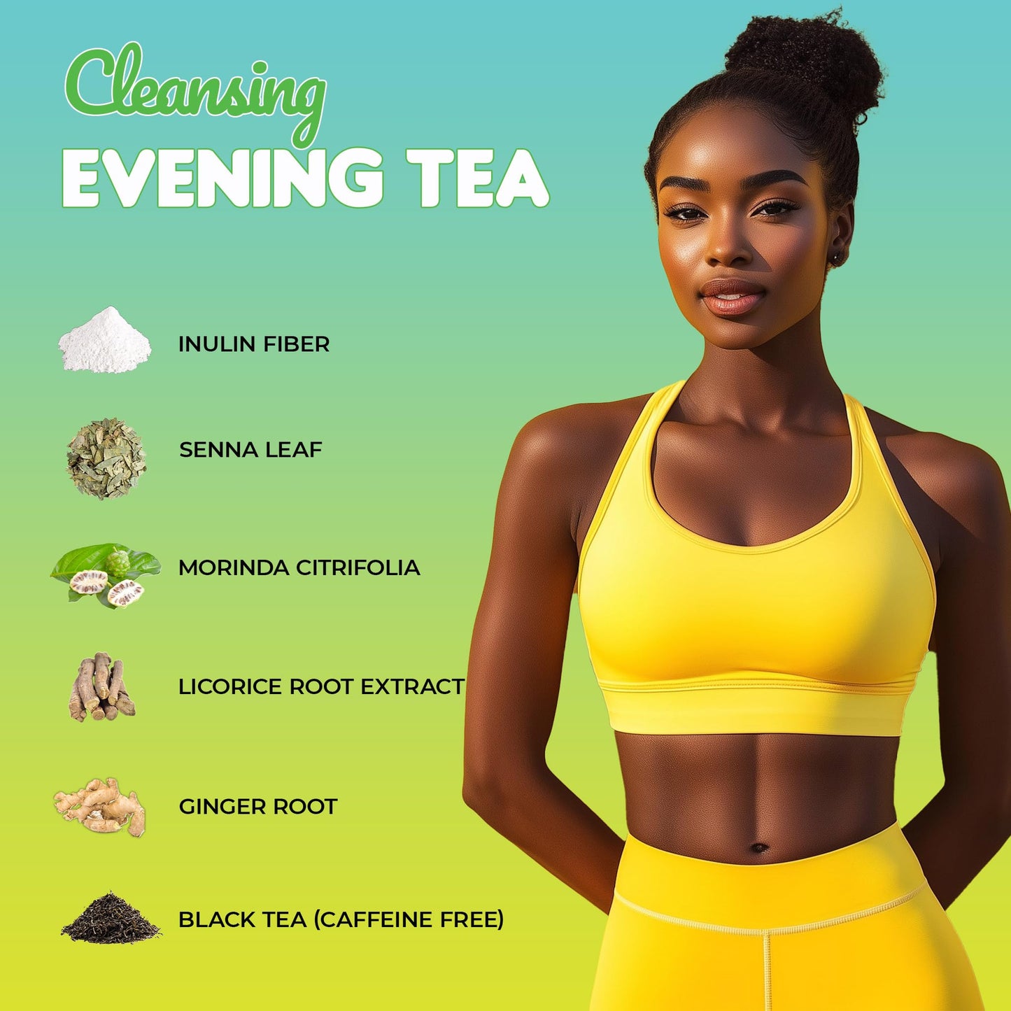 Skinny Teas Instant Tea Sticks - Cleansing Evening Tea - 14 Ct - Herbal Detox Blend with Colon and Body Cleansing Herbs - All Natural Gentle Cleanse, Reduce Bloat (Apple Cinnamon)