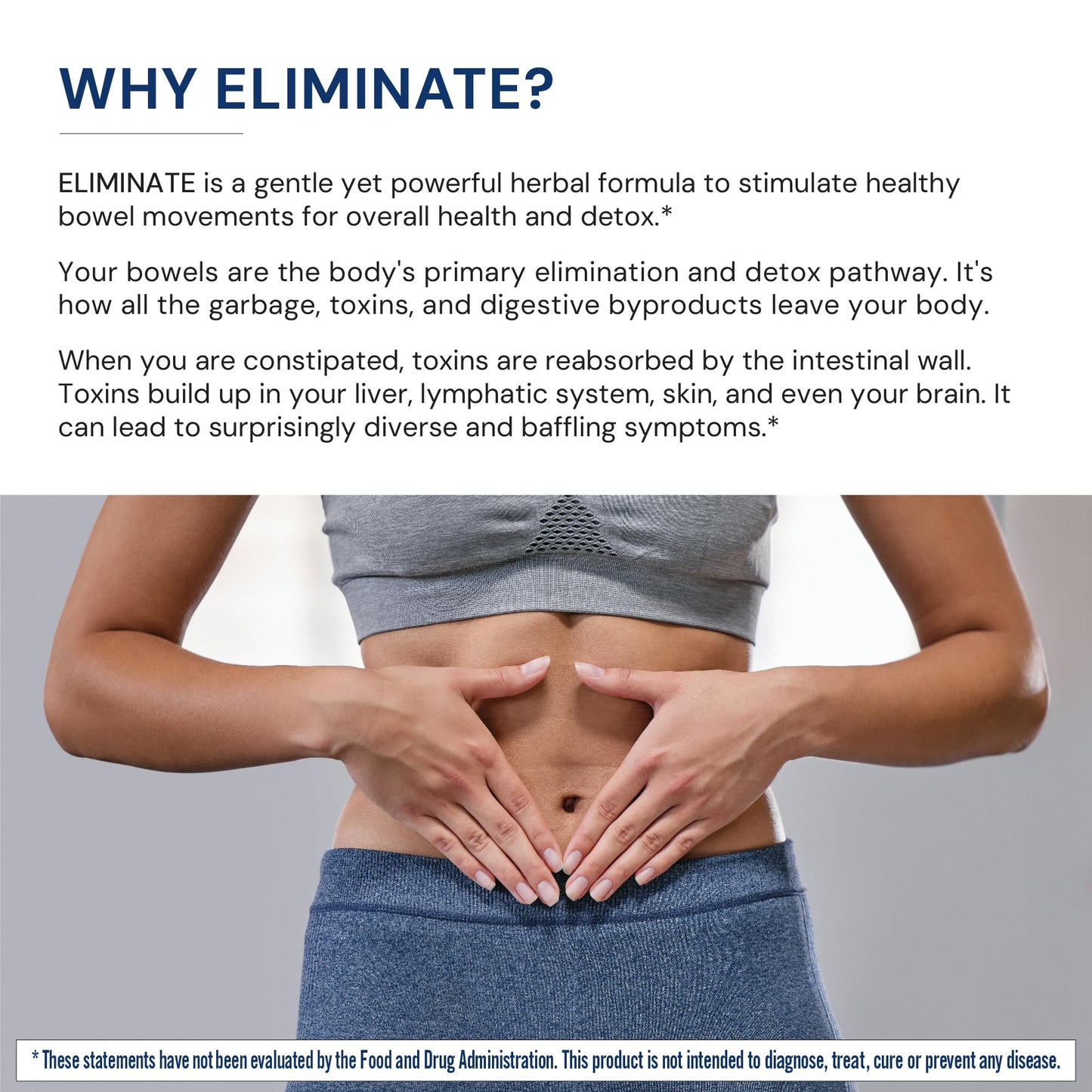 BodyHealth Intestinal Cleanse - Eliminate, Colon Cleanser Detox, Gentle Laxative Pills and Bowel Flush Constipation Relief for Adults, Body Cleanse for Colon Health and Clean Gut (100 Capsules)