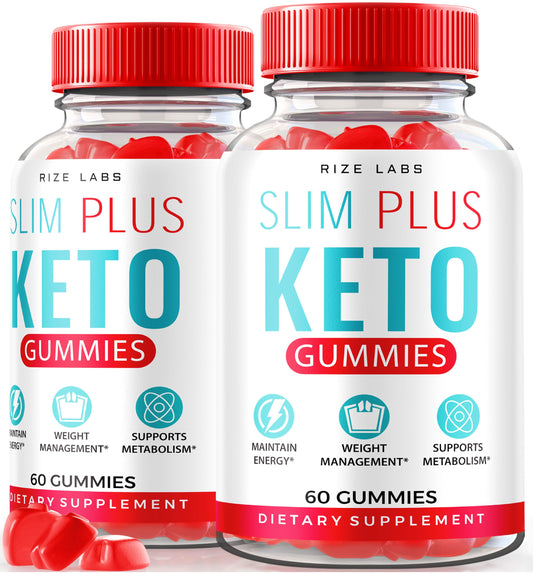 rize labs - Slim Plus Keto ACV Gummies for Advanced Weight Loss, All Natural Apple Cider Vinegar Supplement (120 Gummies)