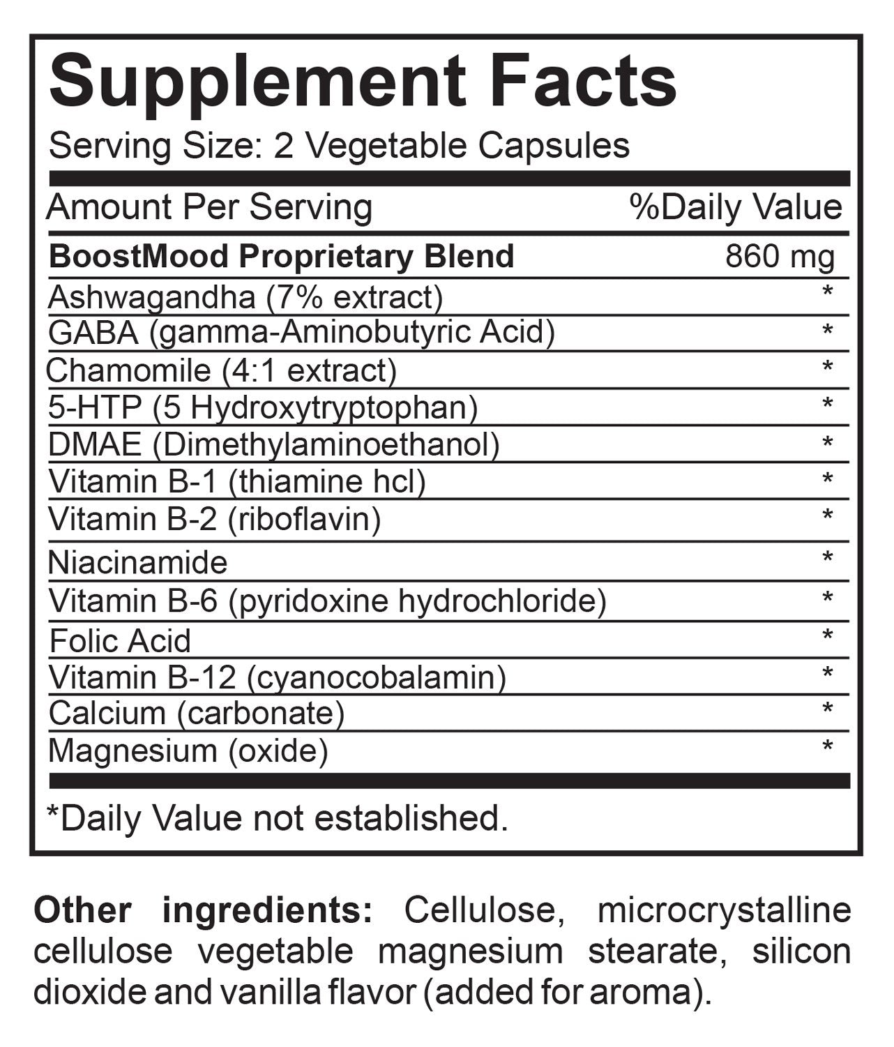 BoostMood Natural Mood Support Dietary Supplement