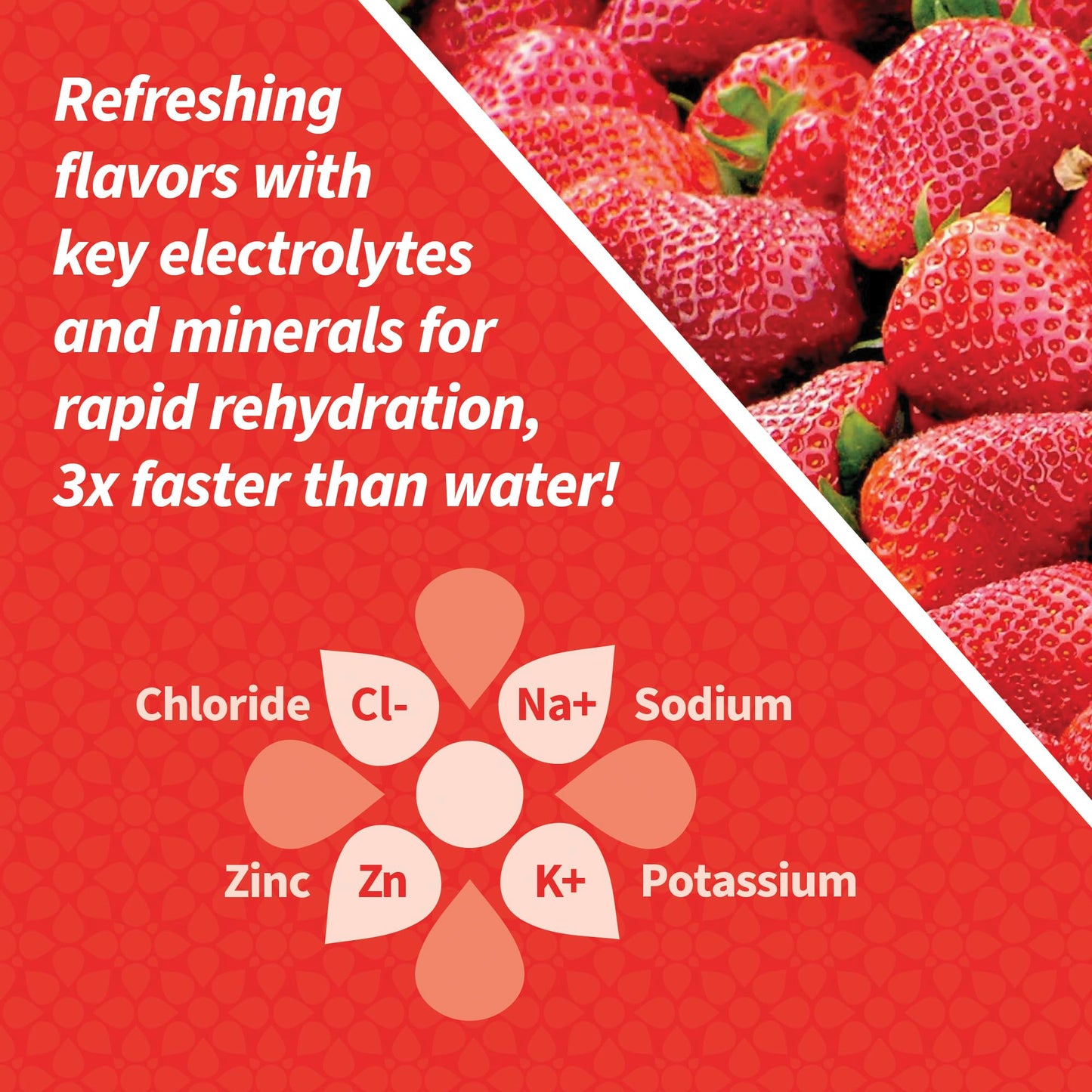 POWERLYTE Sport Hydration Electrolyte Solution Drink for Rehydration | Strawberry | 1 Liter | 8-Pack