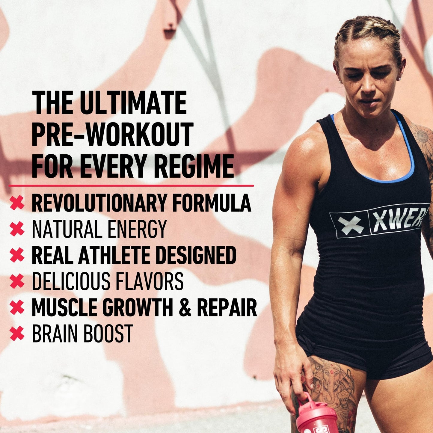 Xwerks Ignite Green Apple Pre Workout Powder, Natural Keto Pre-Workout for Women and Men with Explosive Energy, Gluten Free Preworkout Blend for Endurance Stamina, 150 mg Caffeine 30 Servings