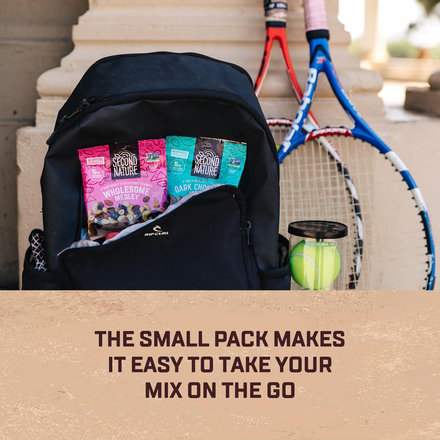 Second Nature Wholesome Medley Trail Mix  12 Count 225 oz Individual Snack Packs Certified GlutenFree  Dark Chocolate Dried Fruit and Nut Trail Mix Ideal for Travel Snacks