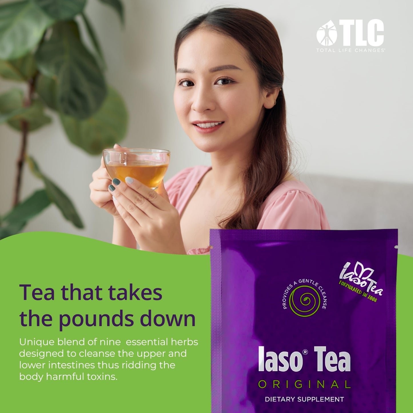 Iaso Brew Tea (Original) - TLC Cleansing Tea & Refreshing Drink Formula for Balanced Lifestyle - 20 Convenient Sachets (10 Pack)