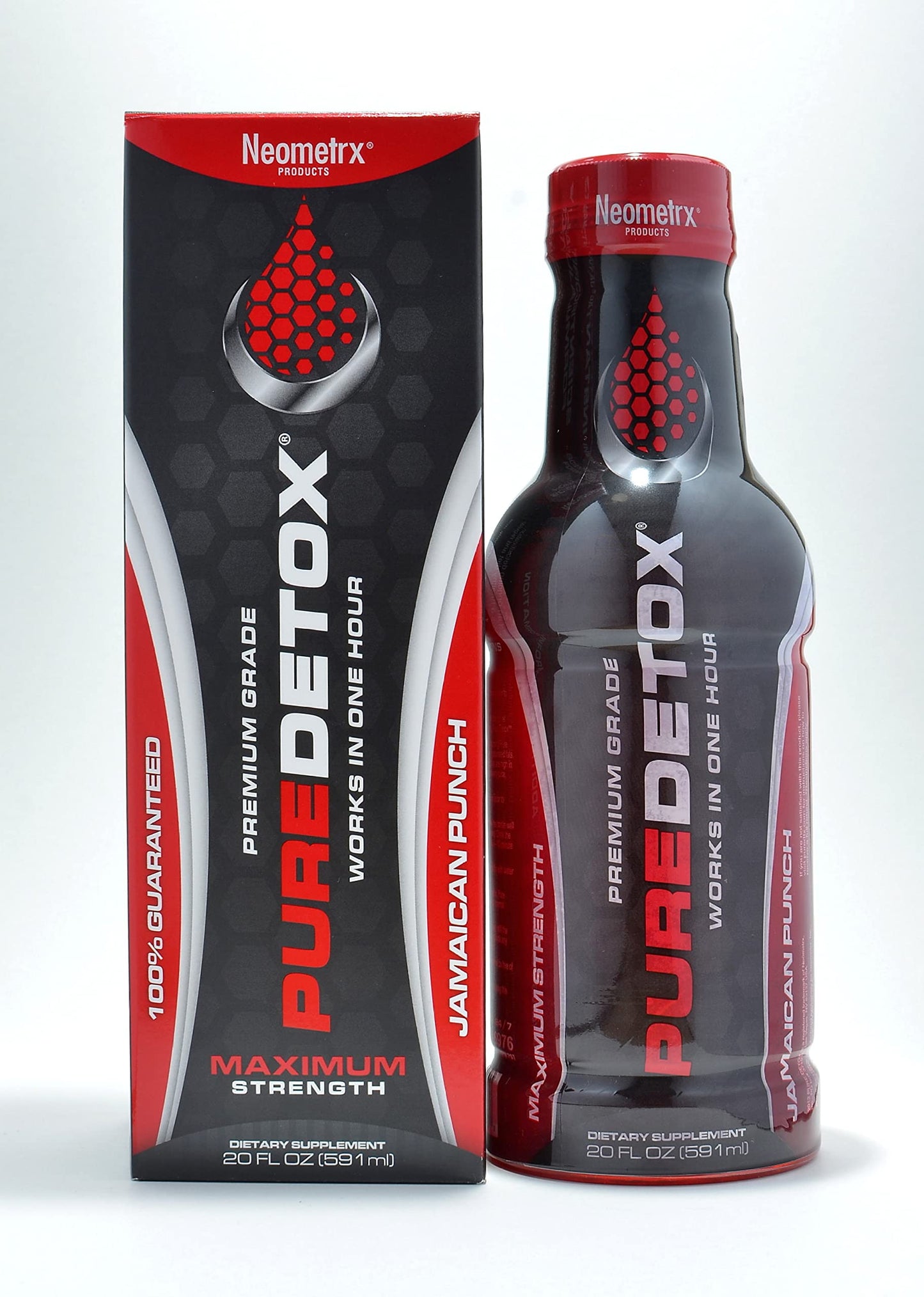 Detox Pure Neometrx Same-Day Maximum Strength Detox Drink, Jamaican Punch Flavor, 20 Fl Oz, 20 Fl Oz (Pack of 1)