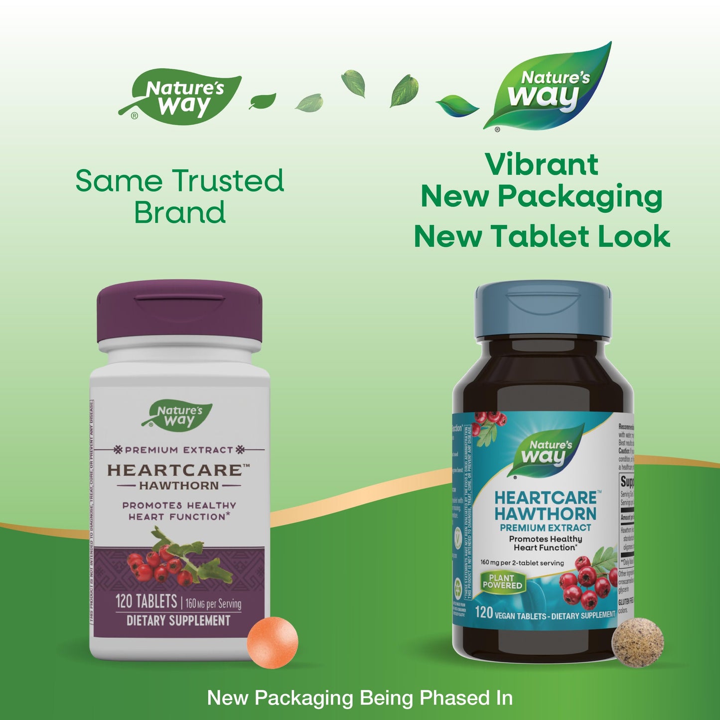 Nature's Way Heart Care Hawthorn Extract, Supports Healthy Heart Function*, 120 Tablets