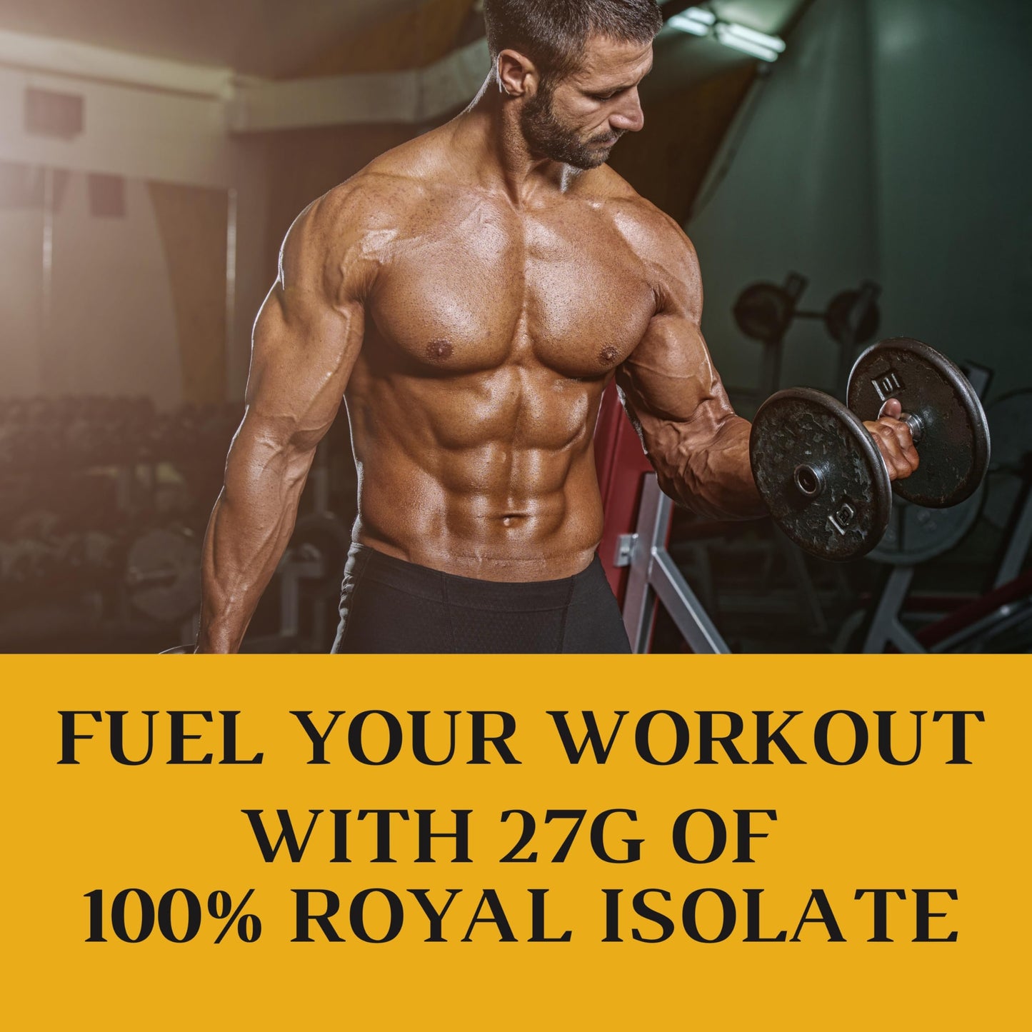 RSN Royal 100% Isolate Protein Powder | 27g Protein Isolate | 0 Sugar | 1g Carbs | 2 lbs | 30 Servings | Strawberry Sensation