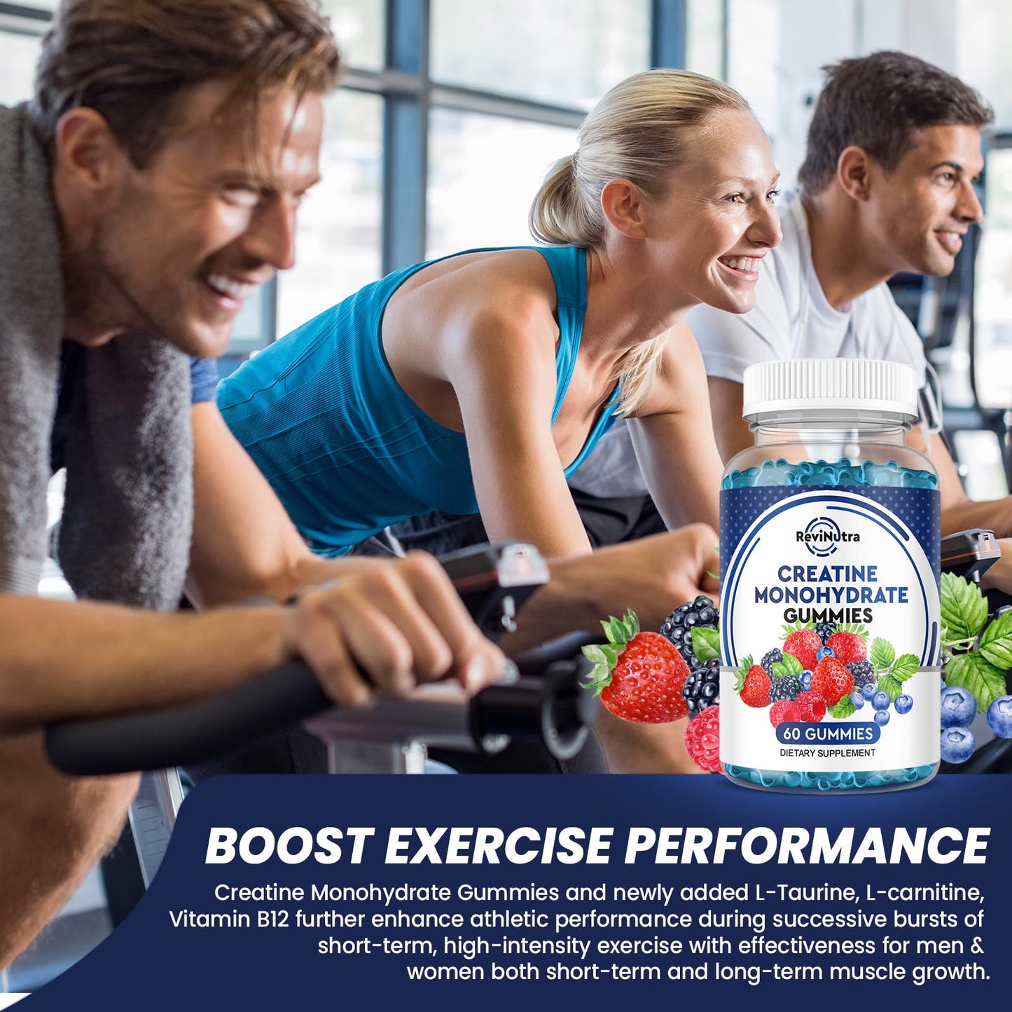 Creatine Chewable Gummies - 2000mg Creatine Monohydrate Tablet Chews, Fast Absorbing, Easy Digesting Chews for Men and Women, Improve Recovery, Build Muscle, Strength & Endurance - 120Count, 2pack