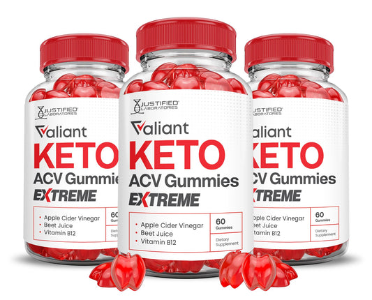 (3 Pack) Valiant Keto ACV Gummies Extreme 2000MG Valant Keto Gummies Apple Cider Vinegar Formulated with Pomegranate Beet Juice Powder B12 Vegan Non GMO 180 Gummys