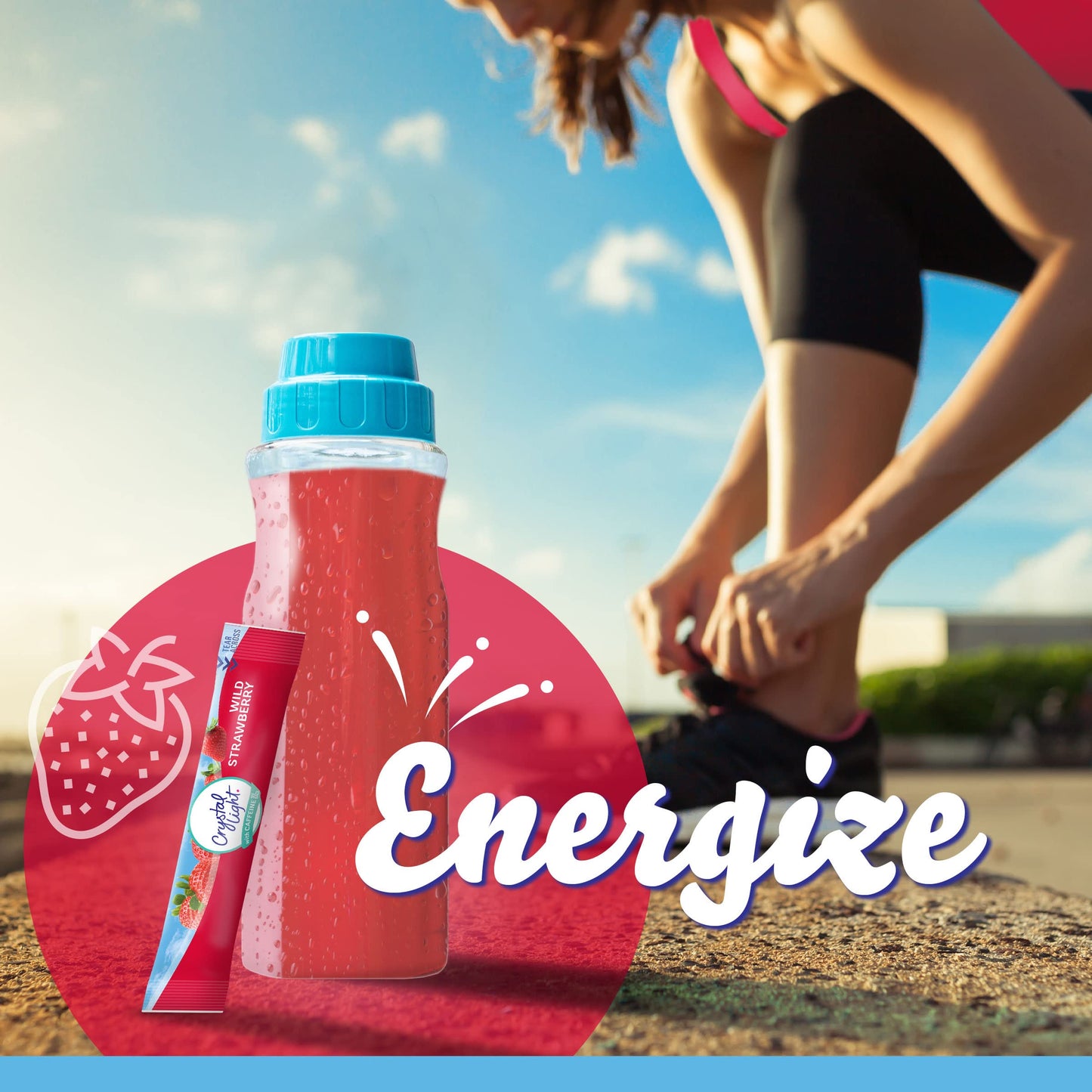 Crystal Light SugarFree Wild Strawberry OnTheGo Powdered Drink Mix 120 Count10 Count Pack of 12
