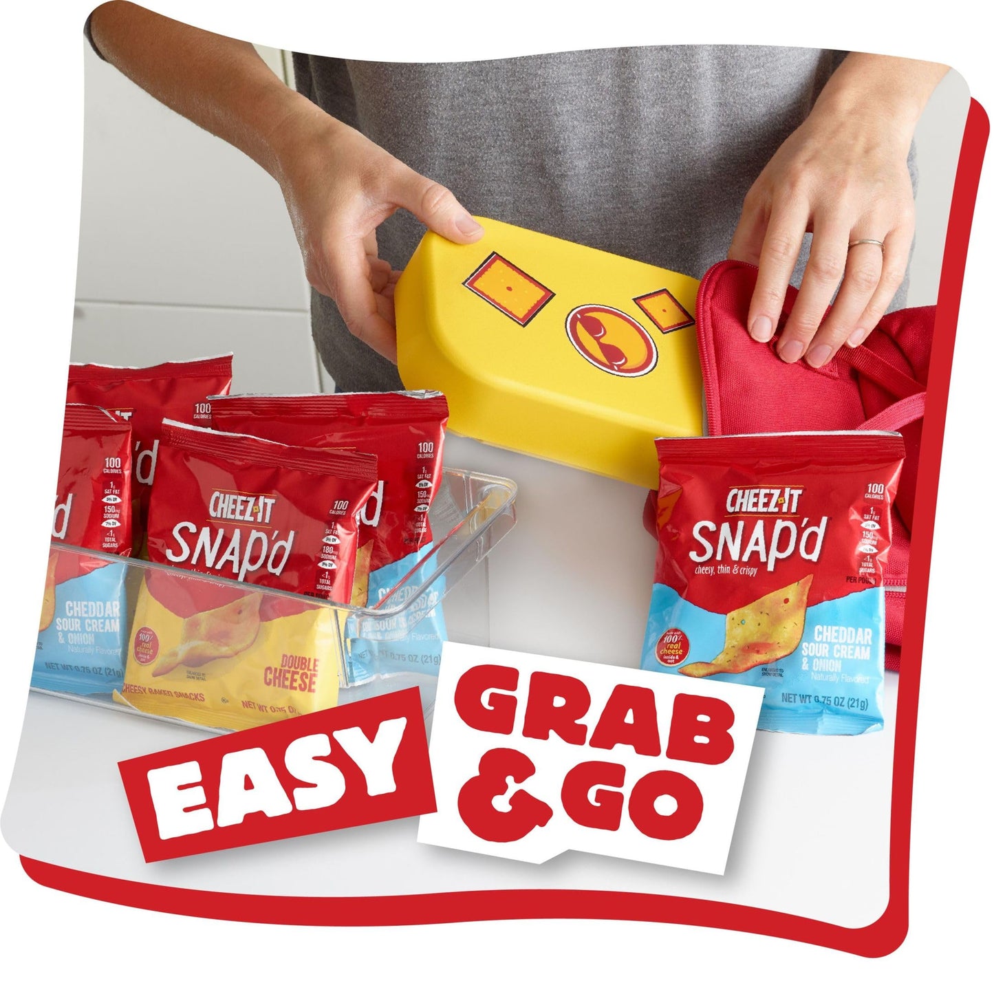 CheezIt Snapd Cheese Crackers Chips Thin Crisps Lunch Snacks Variety Pack 225oz Box 3 Bags