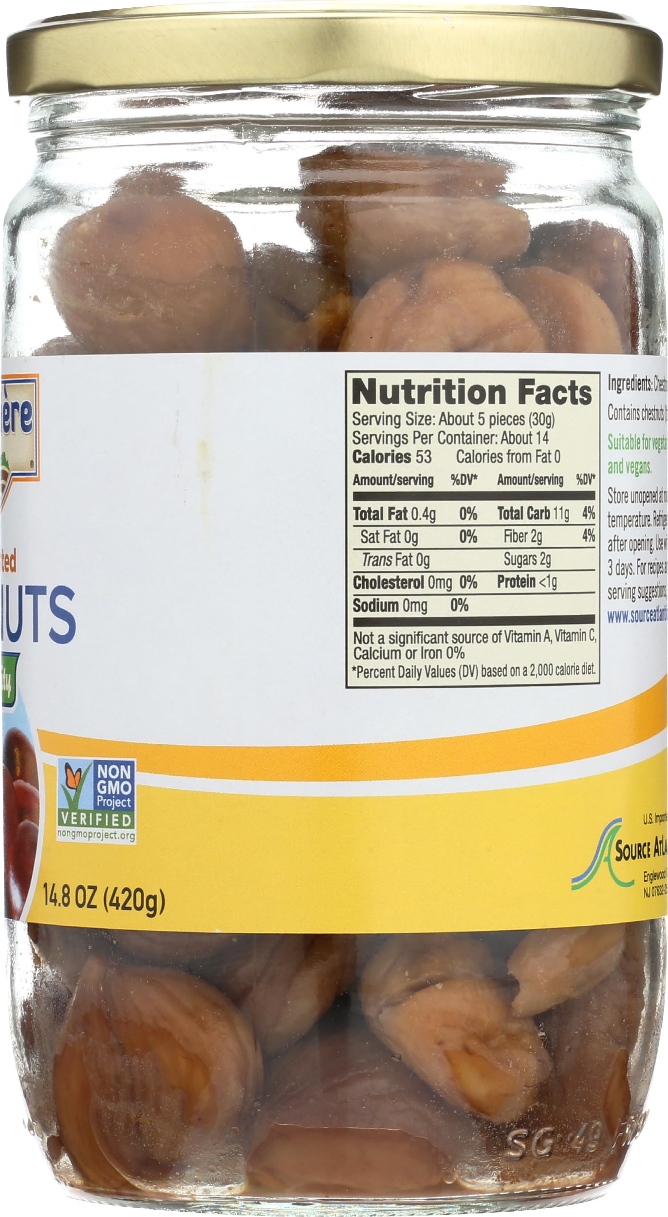 LA FORESTIERE Whole Roasted Chestnuts 148 OZ