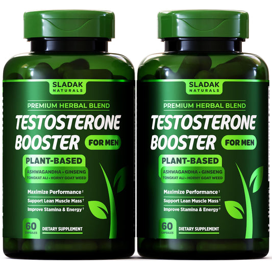 Testosterone Booster Supplement for Men - Male Enhancing Test Boost - Ashwagandha, L-Arginine, Tongkat Ali, Tribulus + More - Workout, Build Muscle, Strength, Energy & Performance - 2 Month Supply