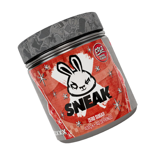 SNEAK  Cola  Zero Sugar LowCalorie Energy Drink for Sustained Concentration  Focus  40 Servings