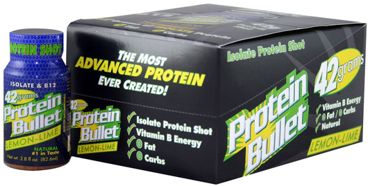 Bullet Nutrition Protein, Lemon-Lime, 12 - 2.8 oz. Bottles