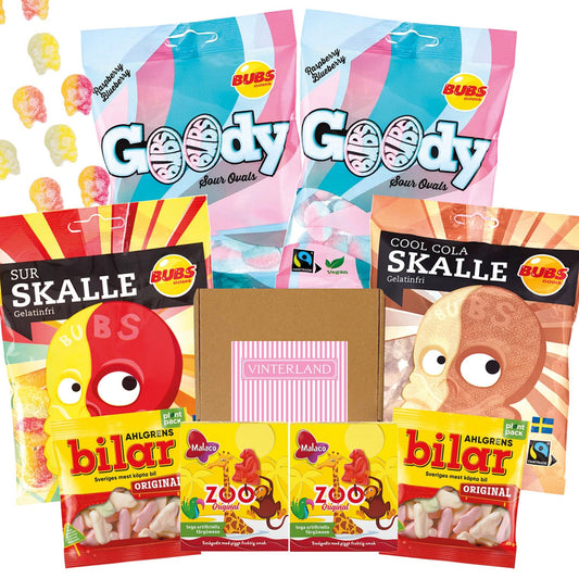 Swedish Candy Mix  Goody Bubs Candy Ovals  Skull Candy  Swedish Candy Bubs Godis  Ahlgrens Bilar Swedish Candy  Zoo Candy