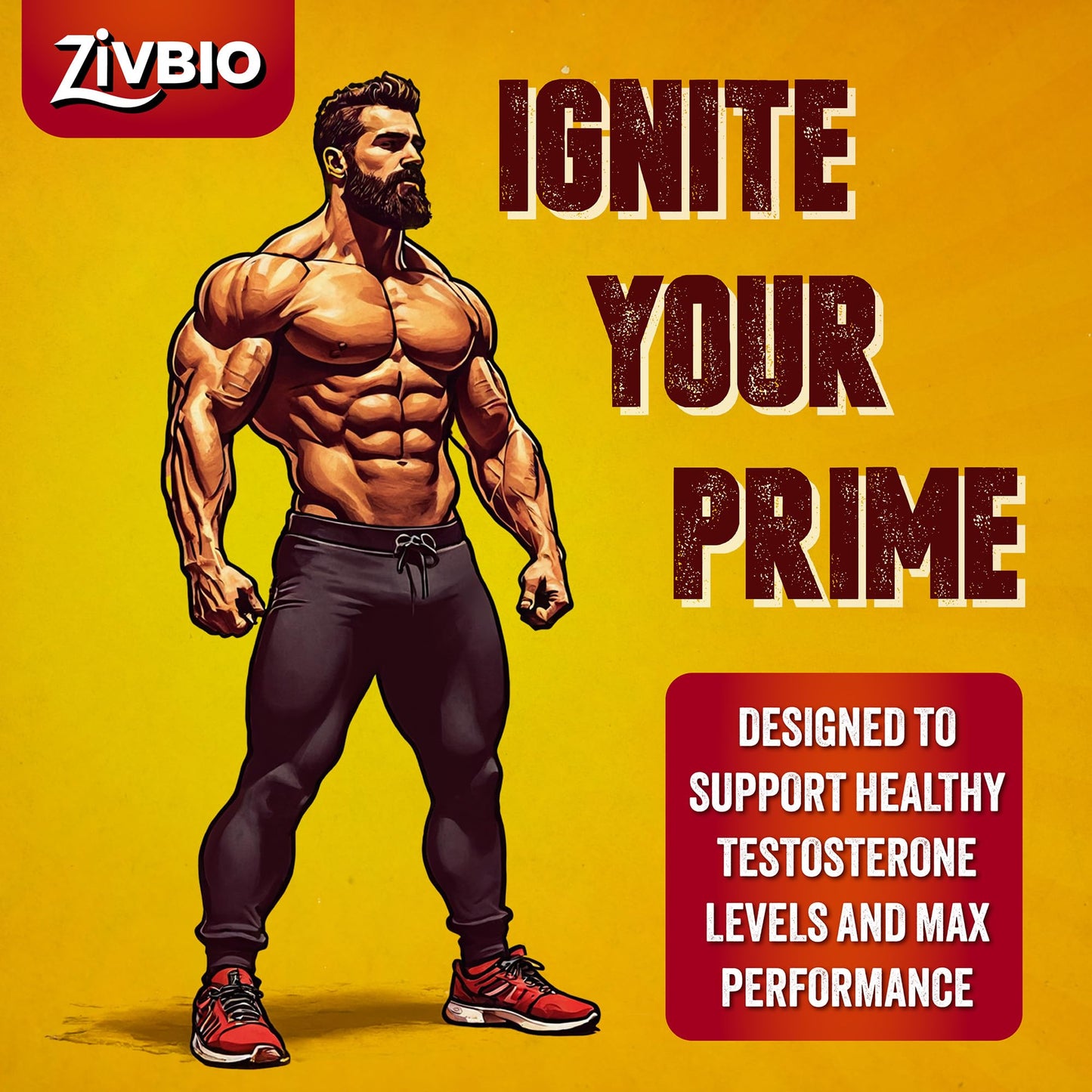 Testosterone Booster Supplement for Men - Ashwagandha, Tongkat Ali, DIM, Zinc, Tribulus & More - Workout, Muscle Builder, Energy, Libido, Strength - Male Enhancing Total Test Boost Pills - 30 Servings