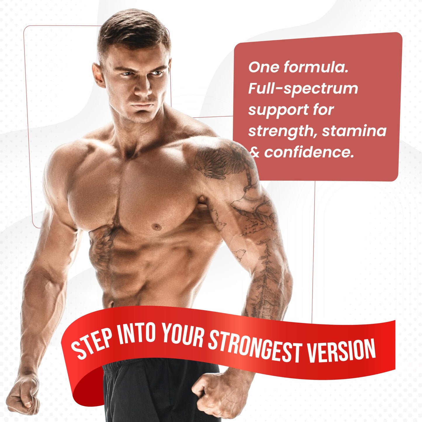 8IN1 Ultra Test Support with Tribulus Terrestris, Tongkat Ali, Maca Root, Beet Root, L-Arginine, Vitamin D3 - Strength, Stamina & Muscle Growth Support (90 Count (Pack of 1))