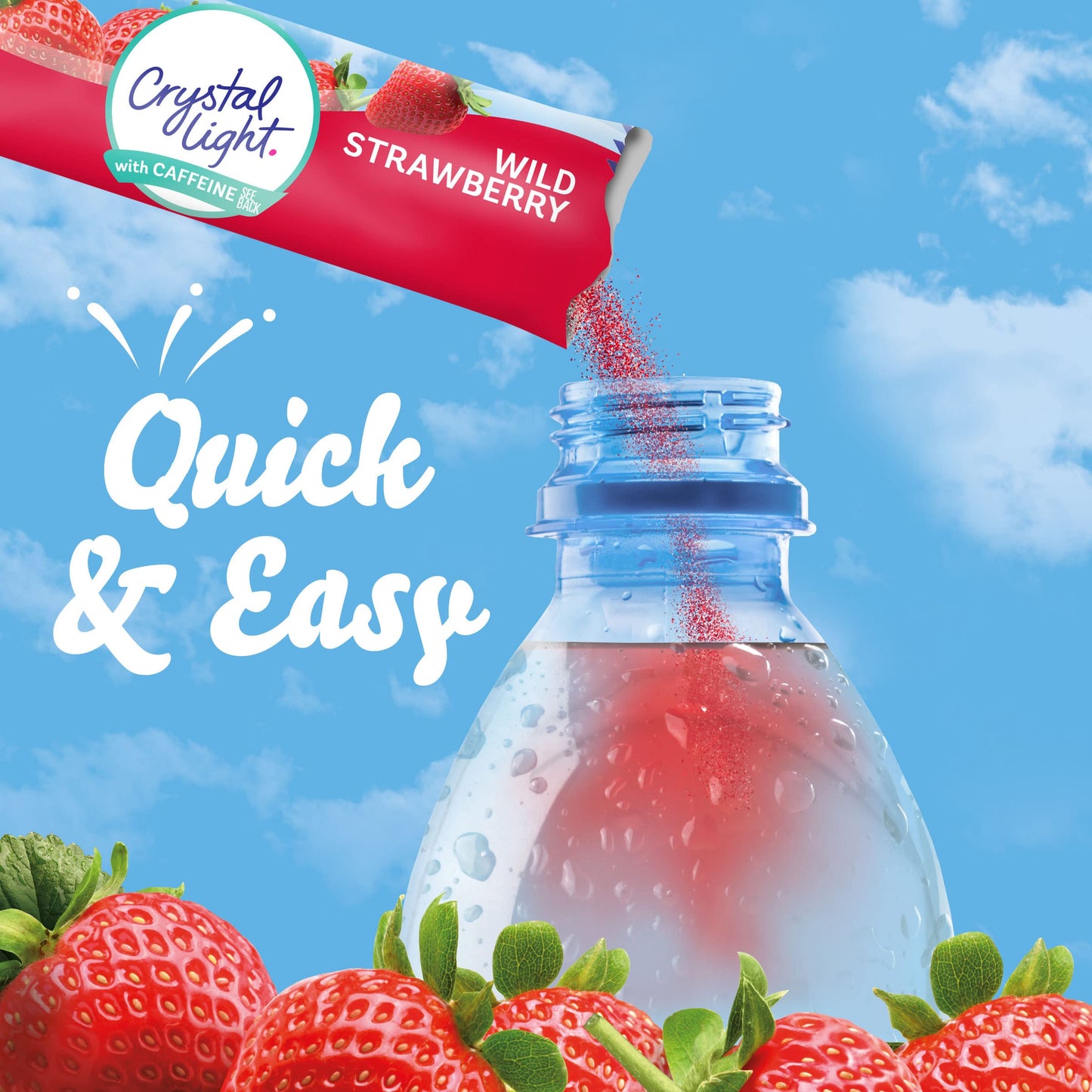 Crystal Light SugarFree Wild Strawberry OnTheGo Powdered Drink Mix 120 Count10 Count Pack of 12