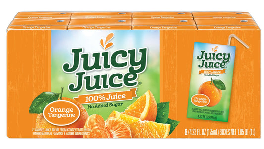 Juicy Juice Orange Tangerine 423 Ounce Boxes 8 Count Pack of 5