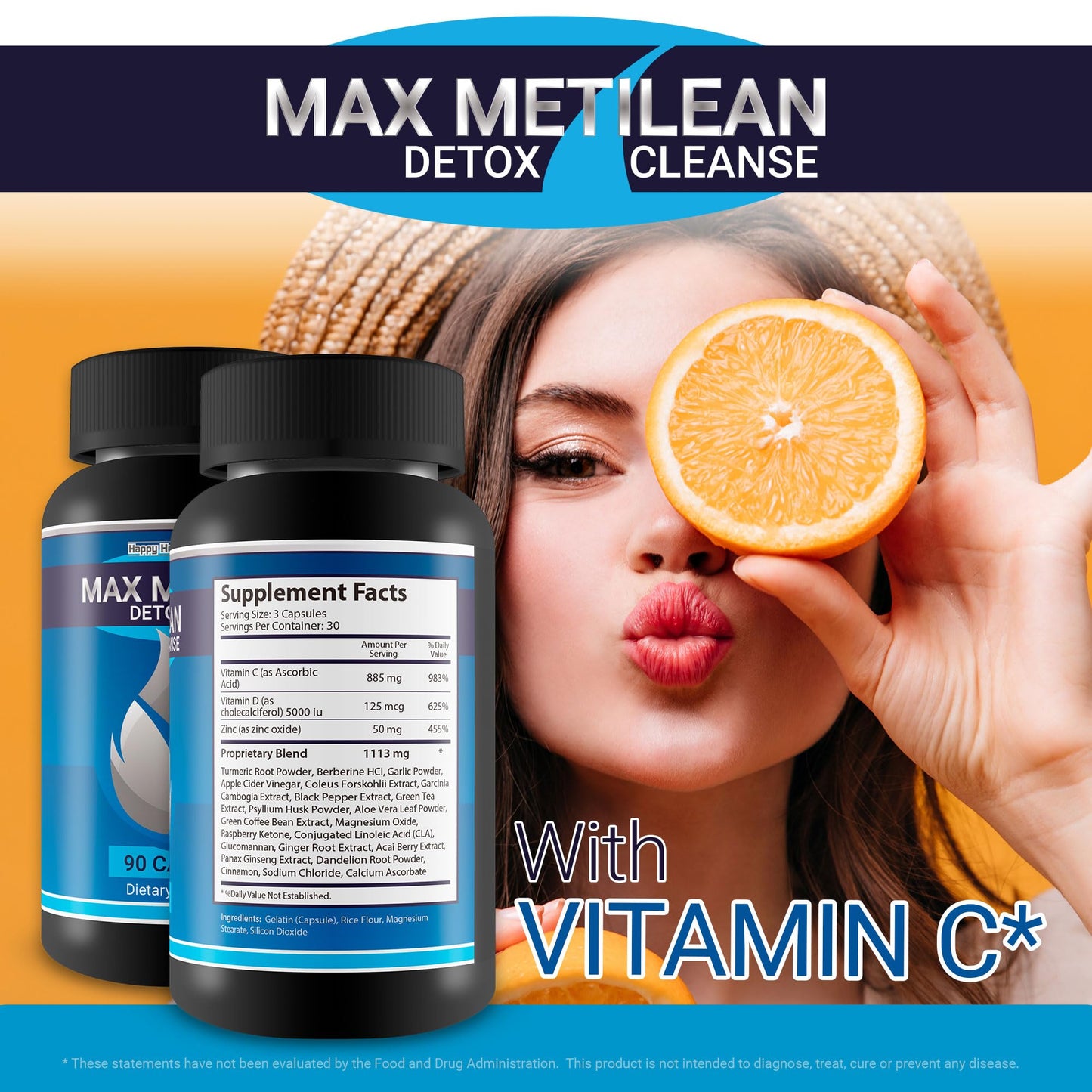 Max Metilean Detox Cleanse - Our Best Detox Cleanse for Women - Gentle Full Body Cleanse for Women - Gut Cleanse Detox for Women - Colon Detox Cleanse Pills Body Cleanse Detox for Women Colon Cleanse