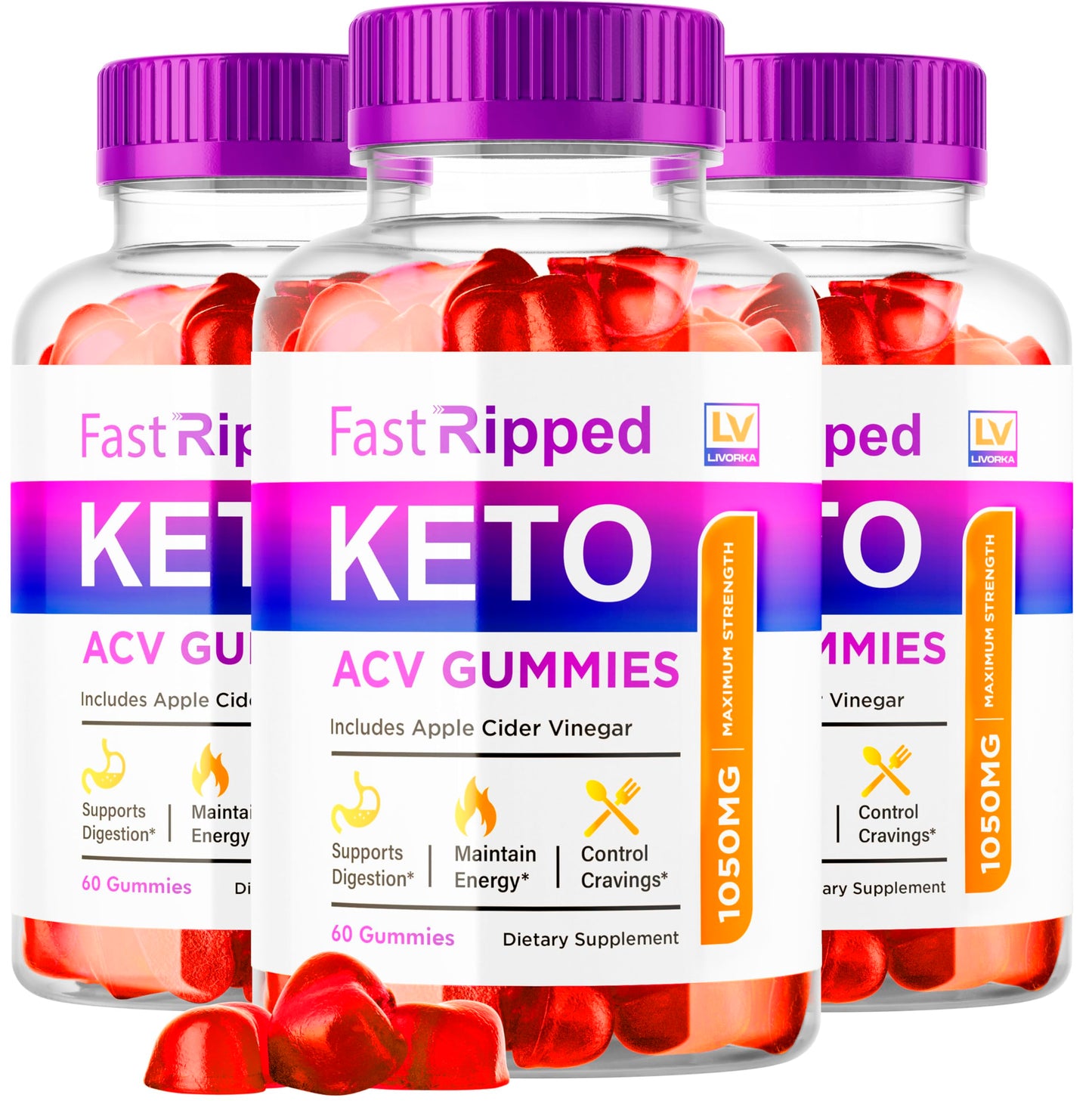 (3 Pack) Fast Ripped Keto ACV Gummies Advanced Weight Loss, Fast Ripped Weight Loss Gummies Keto+ACV, Keto ACV Gummies Ripped, Keto Fast, Ripped Keto, Fast Ripped Keto + ACV Gummies 1050mg, 3 Months