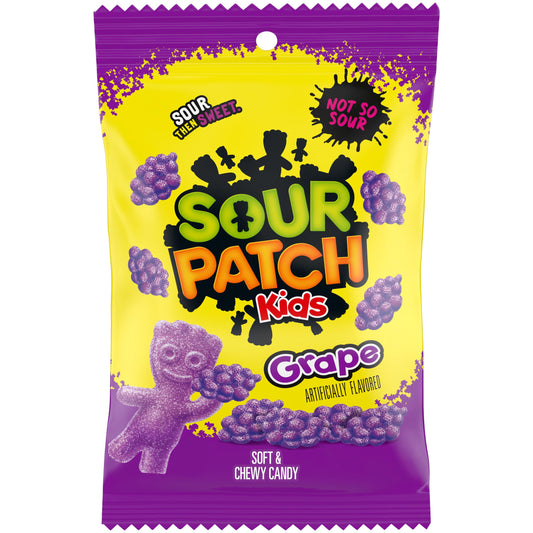 SOUR PATCH KIDS Grape Soft  Chewy Candy 802 oz