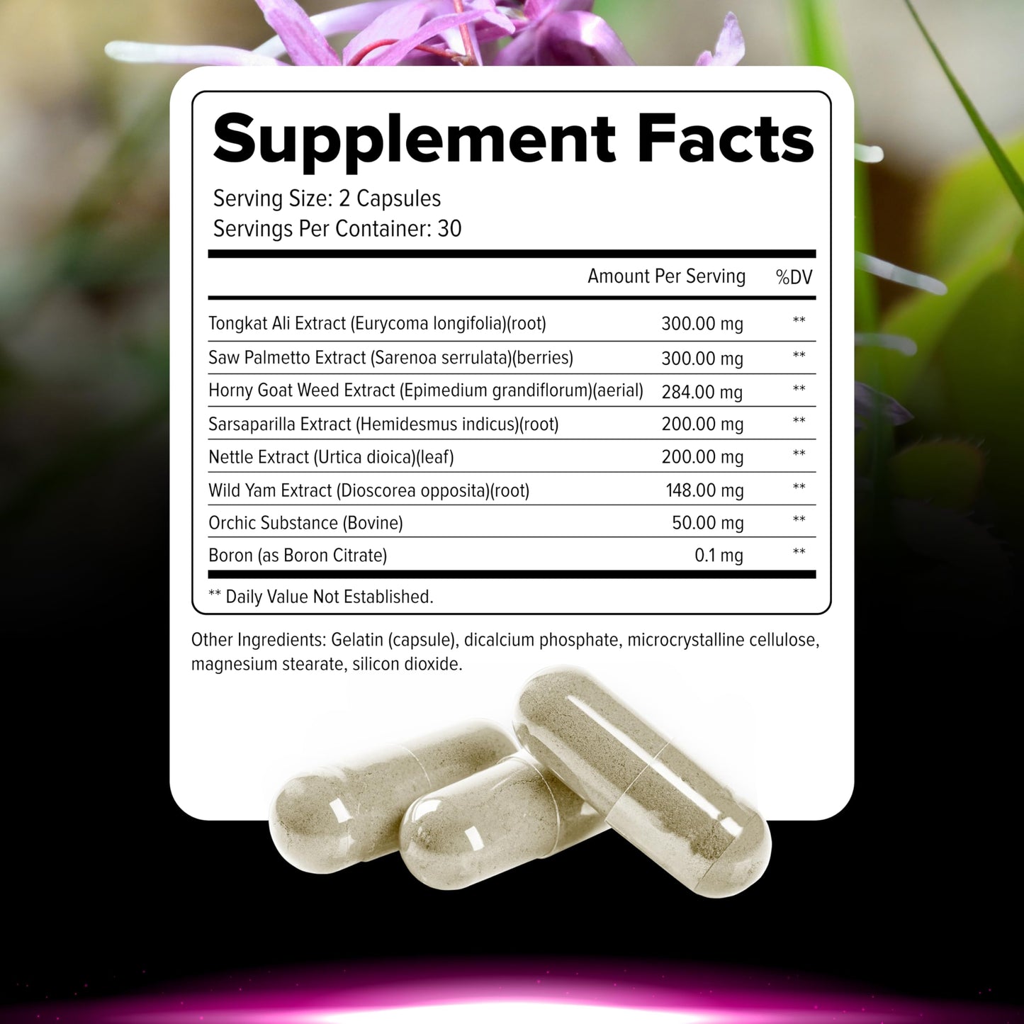 Influx Inspire Testosterone Booster for Men - Test Booster for Stamina, Endurance & Strength - 60 Capsules