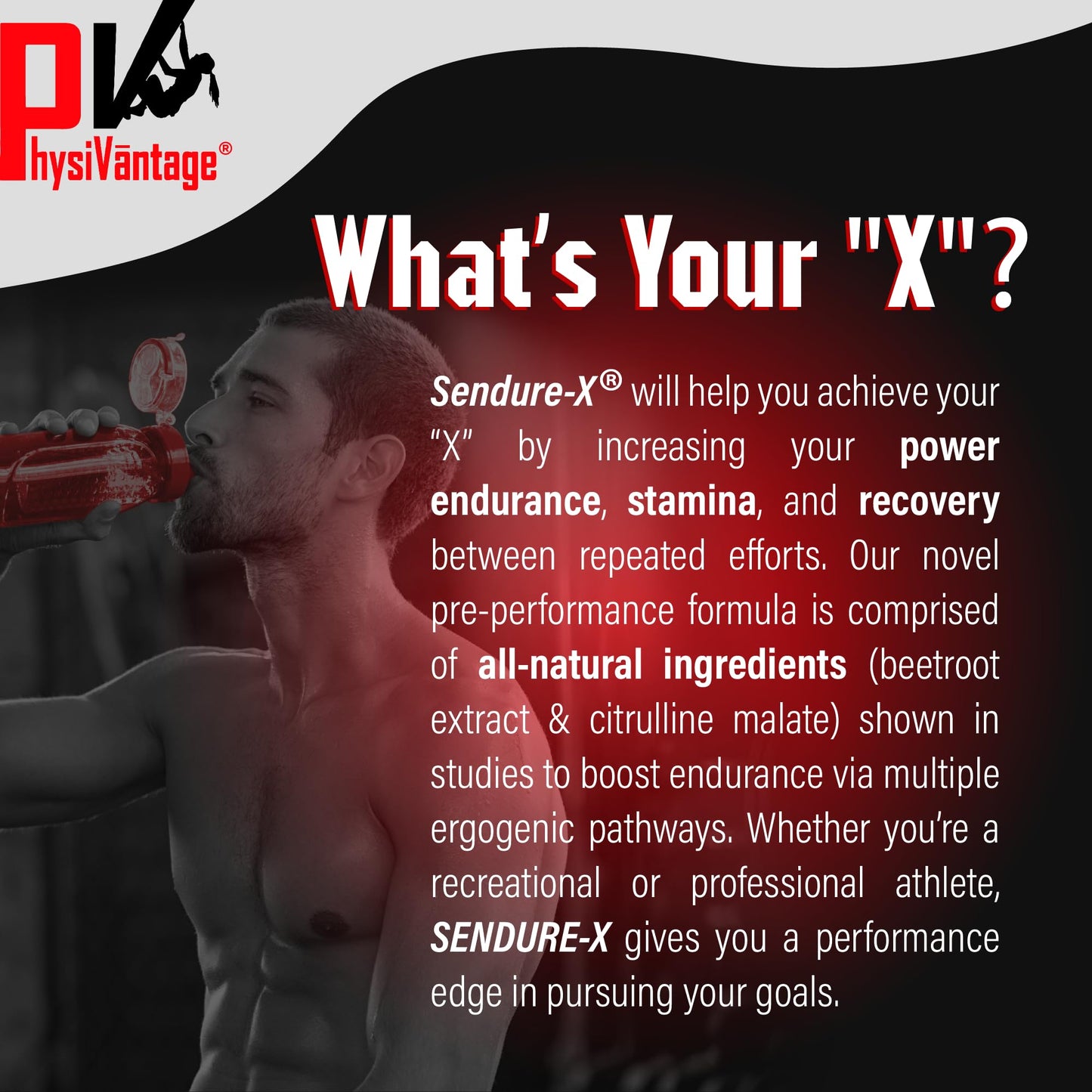 Sendure-X Beetroot + Citrulline Powder - Caffeine-Free Pre-Workout - Boosts Blood Flow, Energy, VO2 Max, Endurance, Recovery - NSF Sport Certified, Peak Performance, Natural - 30 Servings Wild Berry