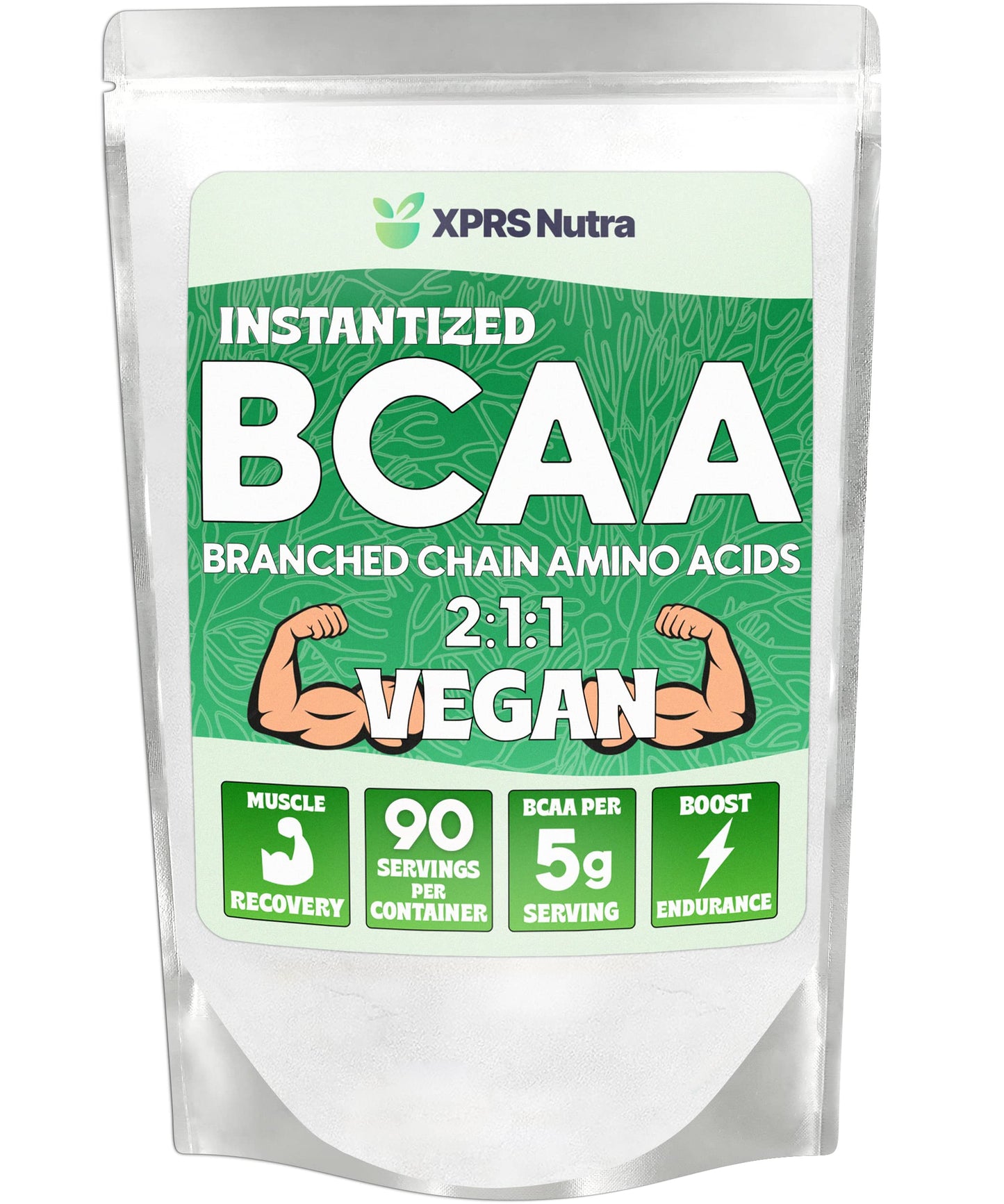 XPRS Nutra BCAA Powder - Amino Acids Supplement for Men - Unflavored BCAA Workout Supplements - Gym Supplements for Men - Amino Acids Supplement for Women for Gym Post Workout Recovery (1 Pound)