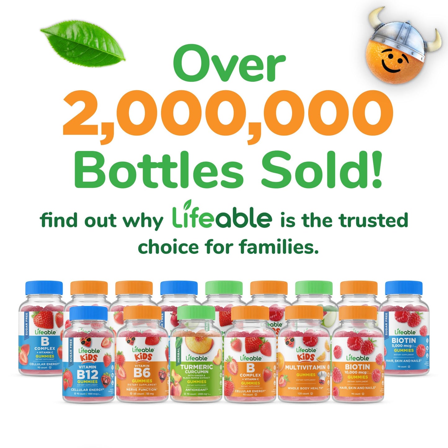 Lifeable Apple Cider Vinegar - for Kids - ACV with The Mother - 500 mg Gummies - Great Tasting Natural Flavor Vitamin Supplement - Gluten Free Vegetarian GMO-Free Chewable - for Children - 60 Gummies