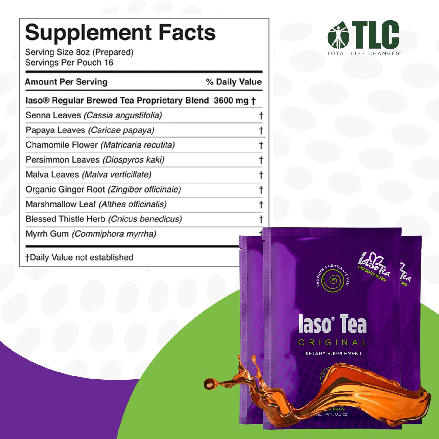 Iaso Brew Tea (Original) - TLC Cleansing Tea & Refreshing Drink Formula for Balanced Lifestyle - 20 Convenient Sachets (10 Pack)