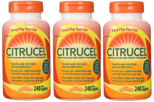 Citrucel Fiber Therapy, 240 Fiber Caplets (3 Pack)