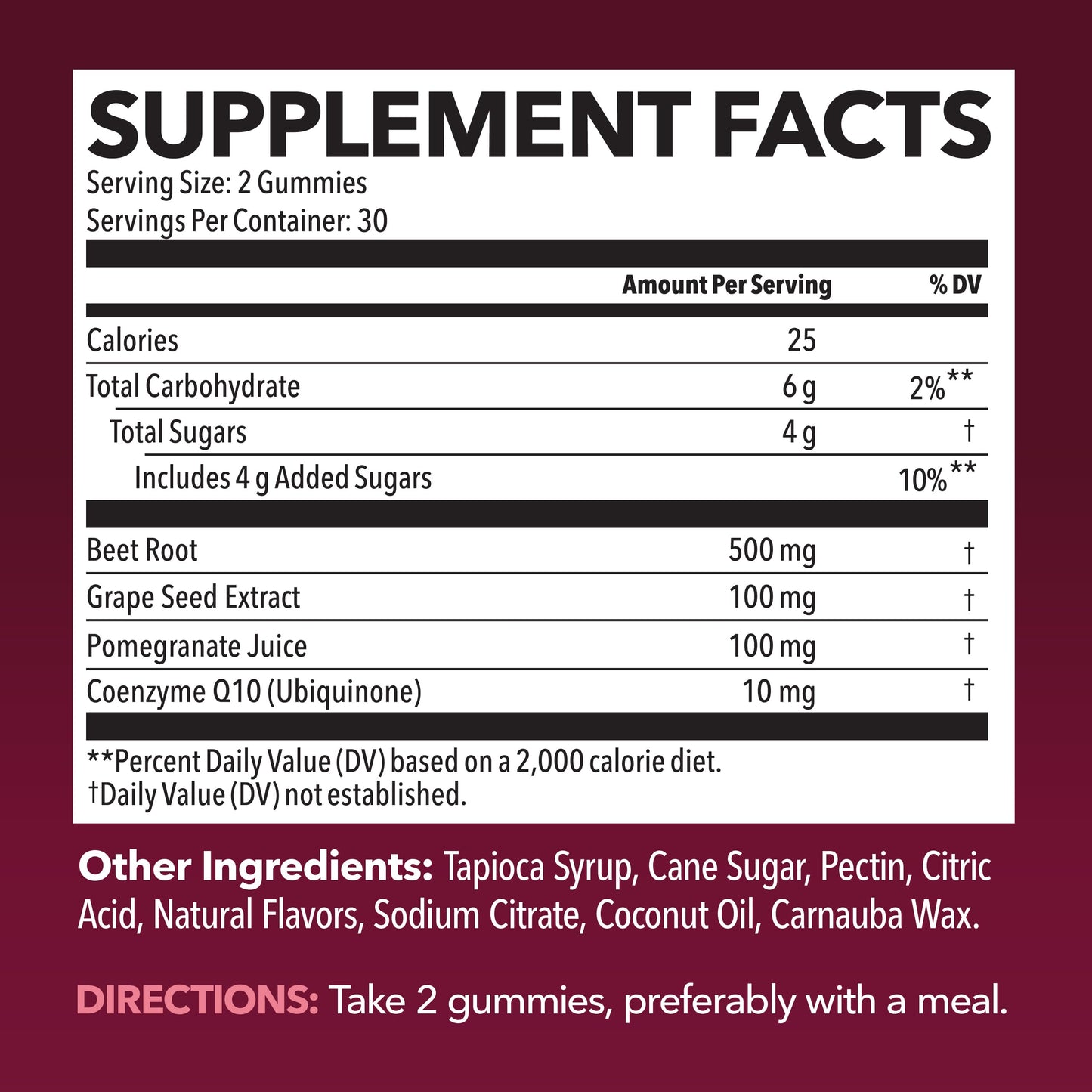 Beet Root Gummies with COQ10 & Pomegranate - Nitric Oxide Supplement for Men and Women - Endurance, Performance, Recovery - Vegan, Non-GMO, Gluten Free - Mixed Berry Flavor, 1 Month Supply