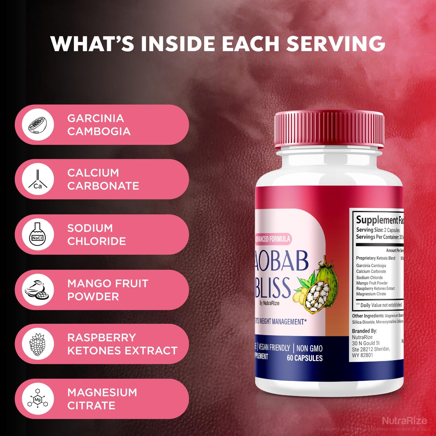 (2 Pack) Baobab Bliss - Baobab Bliss Powder in A Capsule, BaobabBliss Keto Pills to Achieve A Fit and Healthy Body, All Natural Detox for Weight Loss, Baobab Bliss African Coffee (120 Capsules)