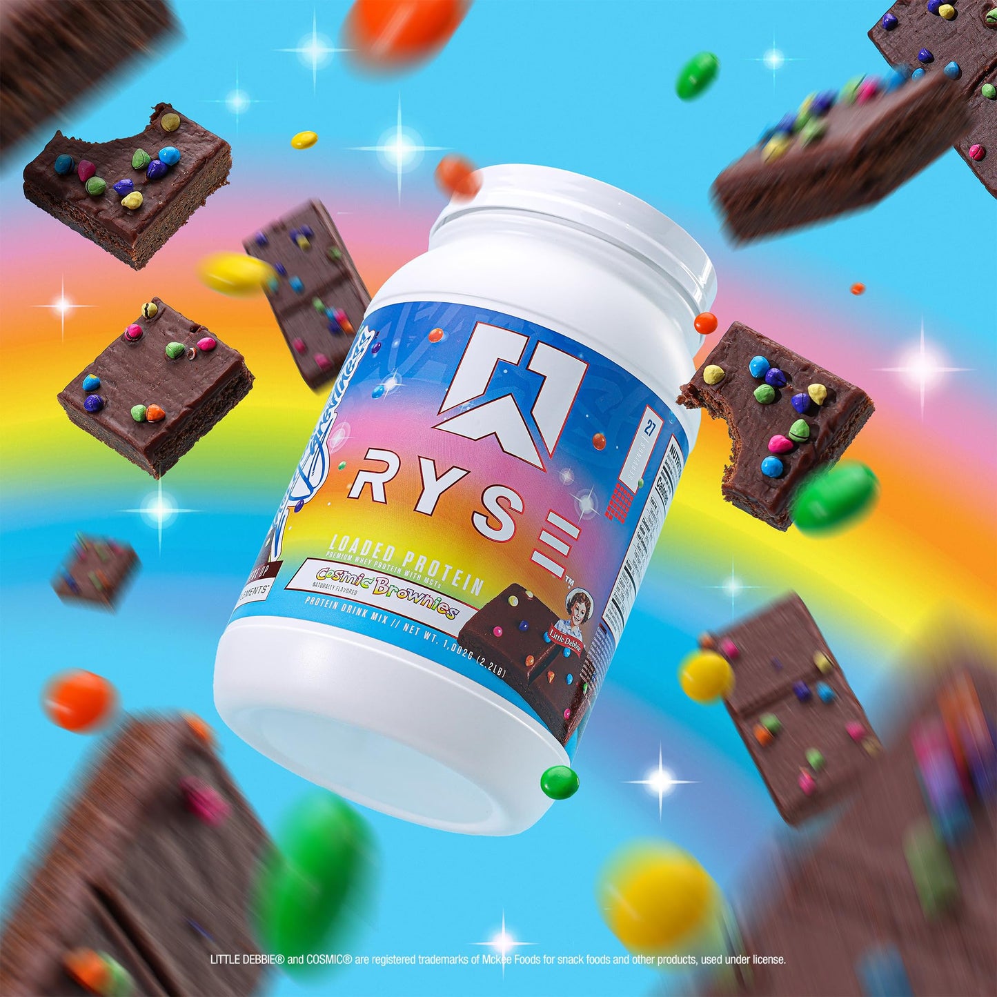 Loaded Premium Whey Protein with MCTs - Little Debbie Cosmic Brownies (2.3 Lbs. / 27 Servings)