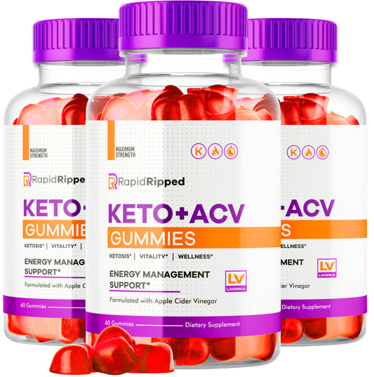 LIVORKA (3 Pack) Rapid Ripped Keto ACV Gummies, Keto ACV Ripped Gummies, Ripped Keto ACV Gummies, RapidRipped Keto ACV Gummies, Rapid Ripped, Keto ACV Gummies Rapid Ripped, 180 Gummies for 3 Months