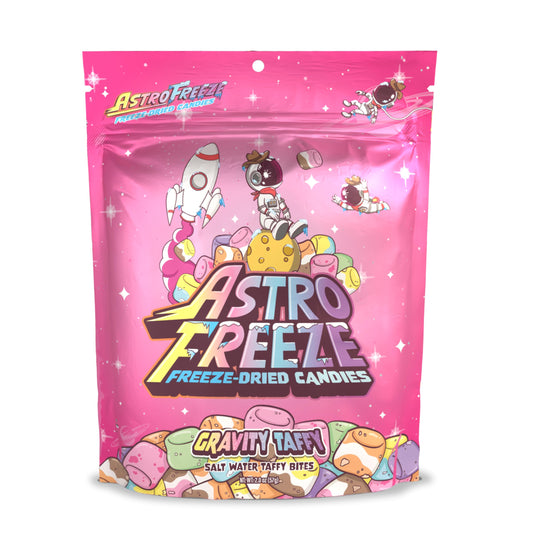 Premium Freeze Dried Salt Water Taffy  20oz Gravity Taffy Freeze Dried Candy  14 Delicious Flavors Random Mix of Freeze Dried Taffy Candies for All Ages
