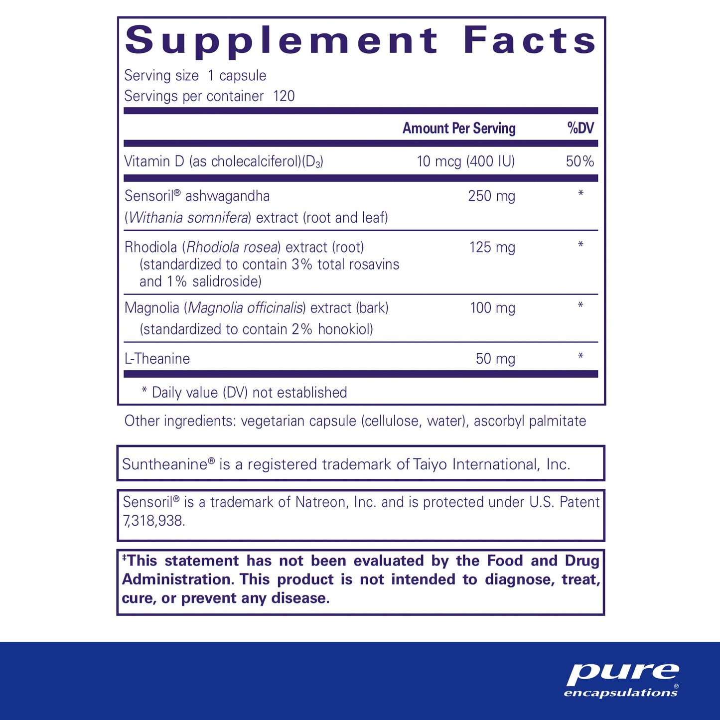 Pure Encapsulations Cortisol Calm - Supports Cortisol Health & Relaxation - Contains Ashwagandha & L-Theanine - Restful Sleep - 120 Capsules