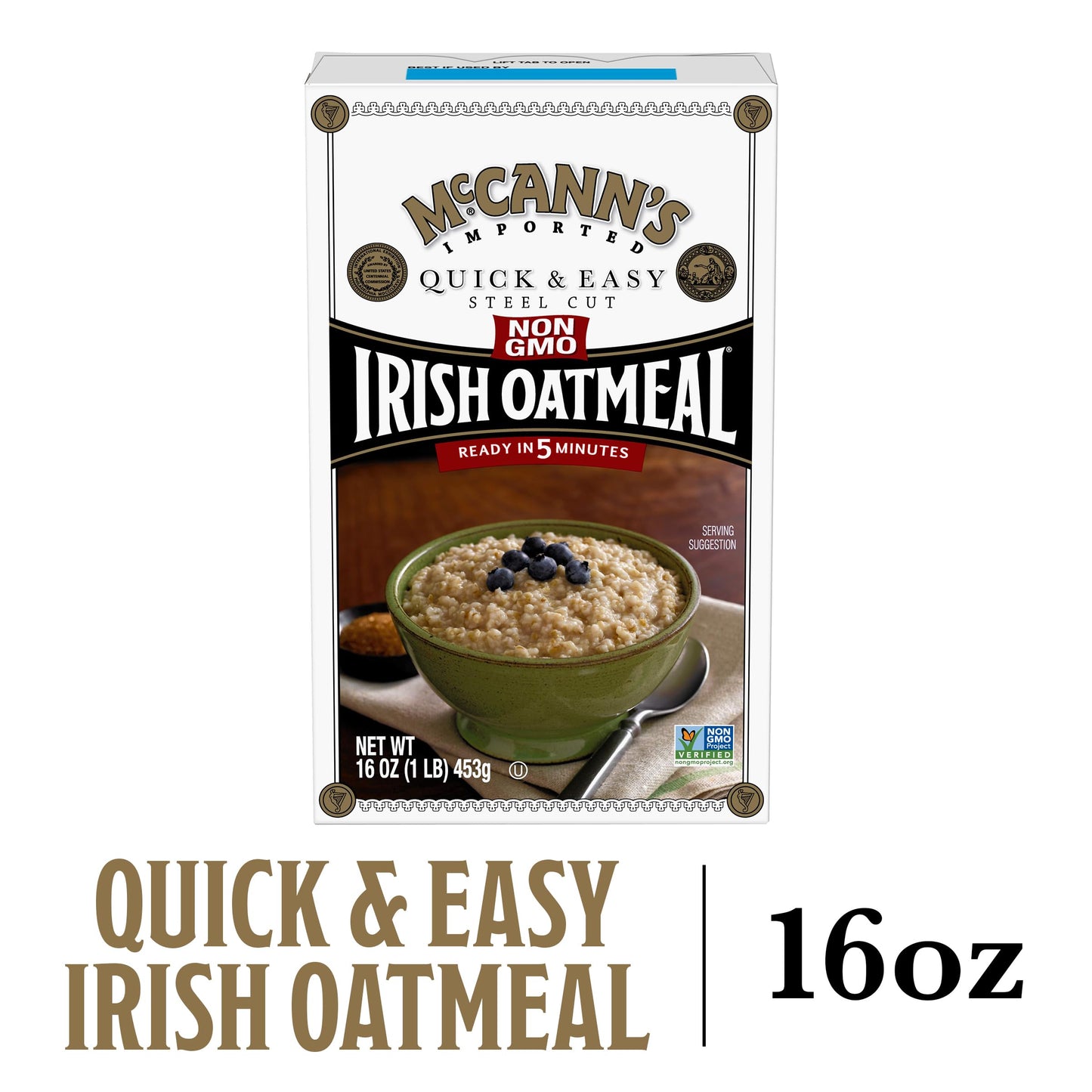 McCanns Irish Oatmeal Quick  Easy Steel Cut Oats 16 Ounce