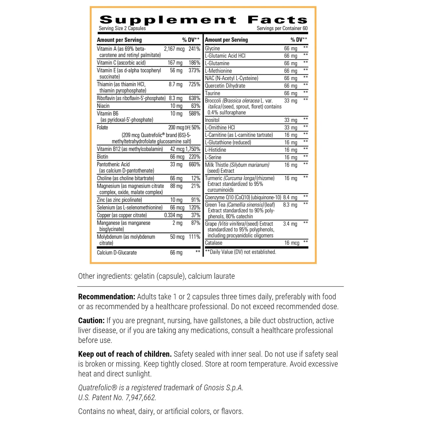 Integrative Therapeutics - Detoxication Factors - Phase I and II Detoxication Support - 120 Capsules