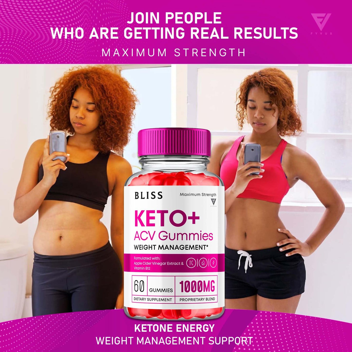 2 Pack Bliss Keto ACV Gummies Advanced Support, Bliss Keto Gummies, Keto Bliss Maximum Strength Keto+ ACV Apple Cider Vinegar Folate Vitamin Supplement, Blissketo 1000MG Beet Root (120 Gummies)
