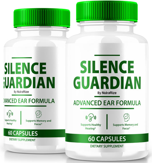 (2 Pack) Silence Guardian - Advanced Ear Formula, Official Formula for 360 Hearing Support, All Natural Ingredients to Maintain Auditory Health, SilenceGuardian Review (120 Capsules)
