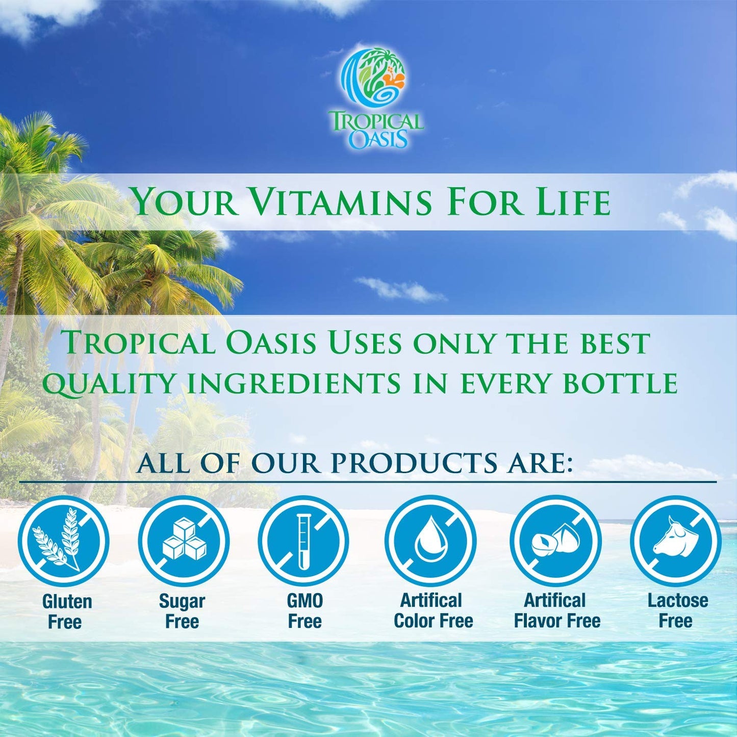 Tropical Oasis Joint Complete Premium - Liquid Joint Supplement with Liquid Glucosamine Sulfate, Chondroitin, MSM & Hyaluronic Acid - 96% Max Absorption- 32oz, 32 serv, 33484