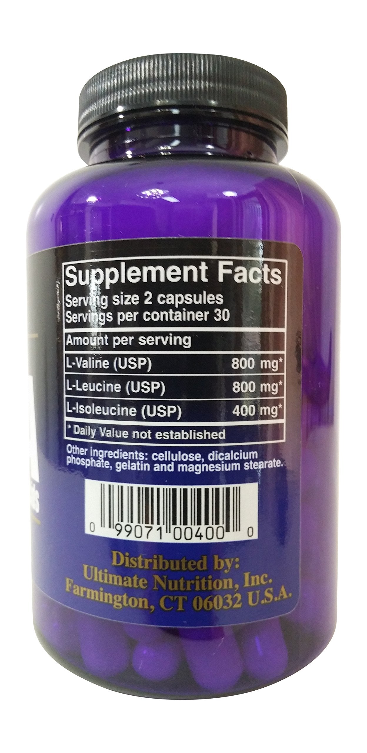 Ultimate Nutrition Massive BCAA Amino Acid Supplement (1000mg, 60 Capsules)