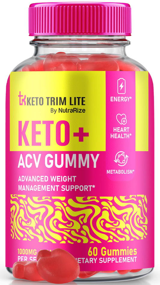 Keto Lite Trim ACV Gummies, KetoLite Trim Keto ACV for Weight Loss, All Natural Keto Plus Apple Cider Vinegar, Keto + ACV Gummy, Official KetoTrimLite Gomitas Review (60 Gummies)